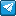 Pixel art Telegram icon.