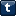 Pixel art Tumblr icon.