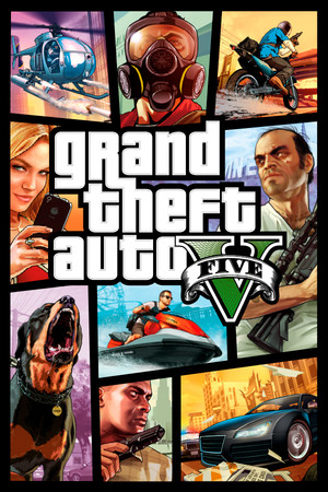 Capsule art of Grand Theft Auto V.